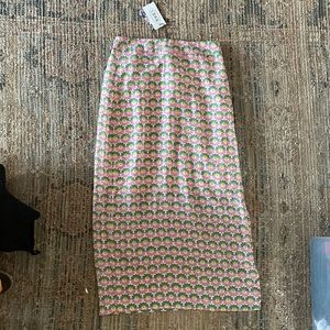 NWT Floral midi skirt